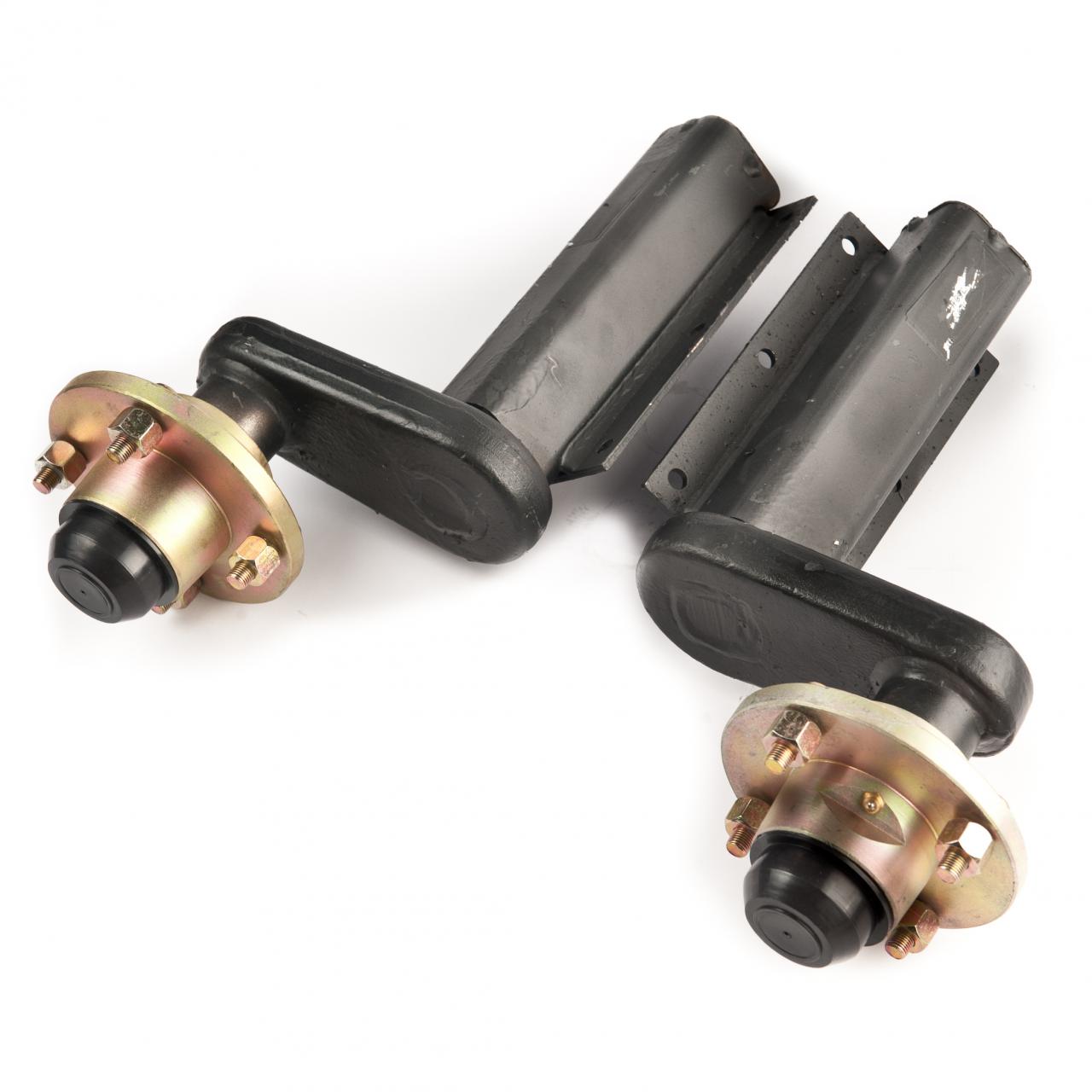 Avonride 350 kg. standard suspension units with hubs with 4 studs on 4