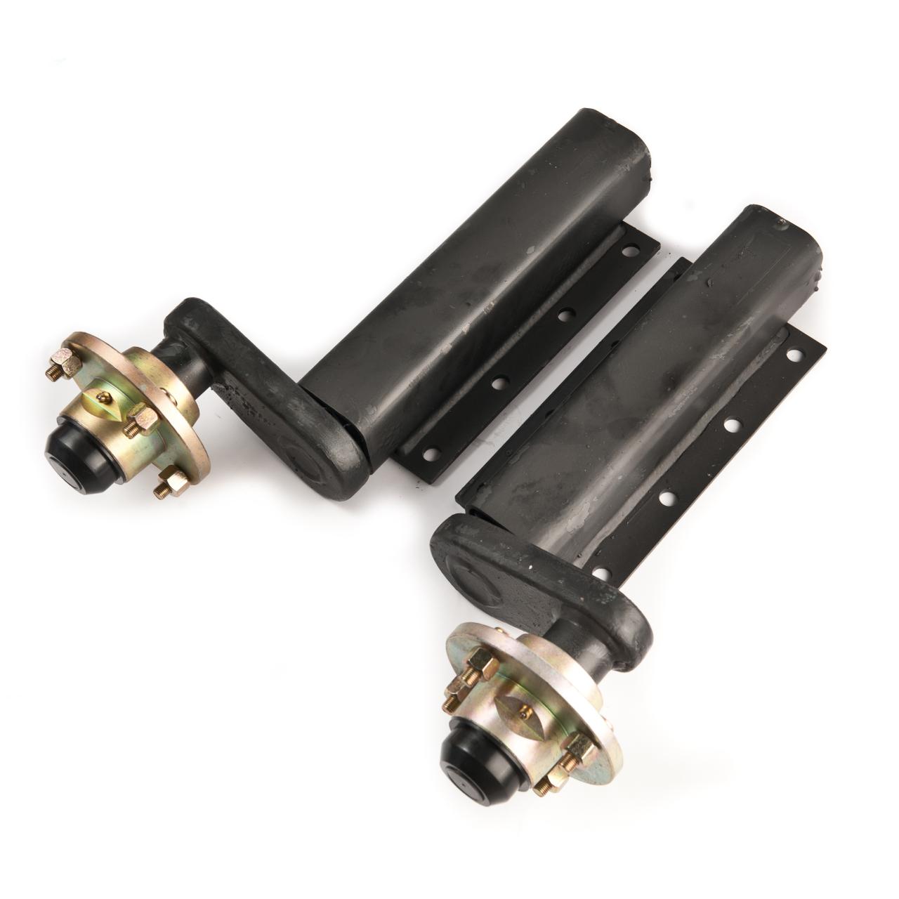 Avonride 750 kg. standard suspension units with cast hubs fitted, 4 studs on 4