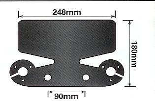 Bumper Protector With Double Socket Holders - Black