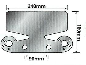 Bumper Protector, Stainless With Double Socket Holders