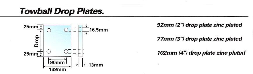 2.5″/4″ 65-102mm 6 Hole Drop Plate