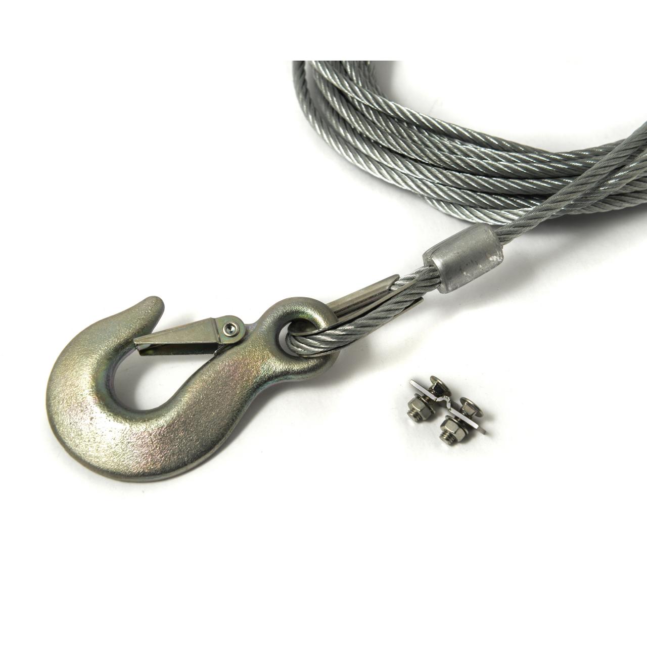 Steel 6mm Winch Cable - 8m 