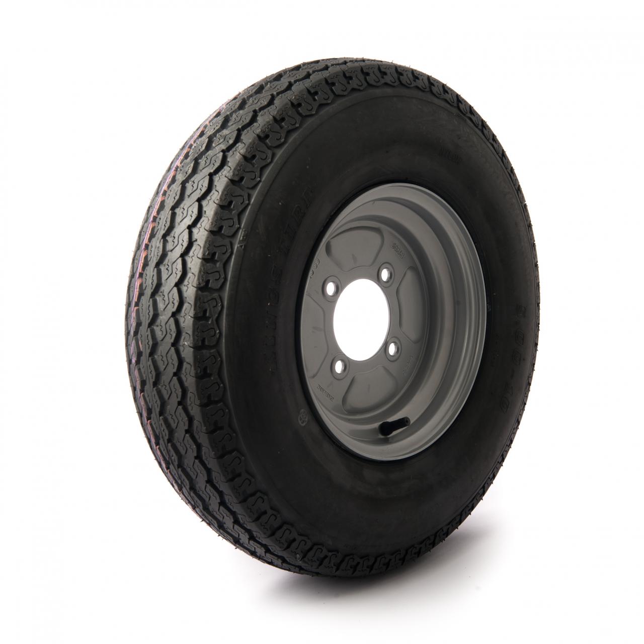 500-10, 4 ply, 115mm. PCD wheel assembly