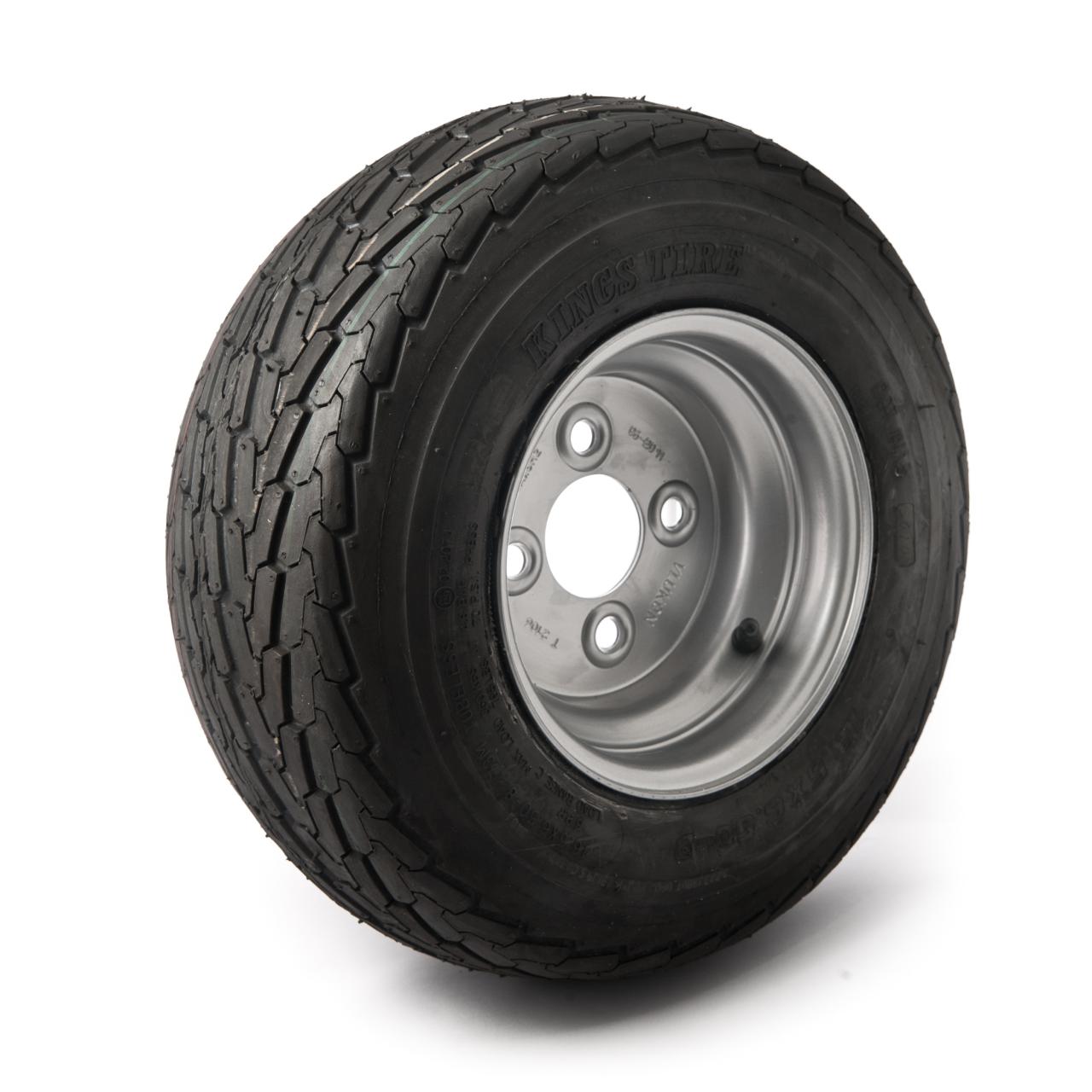 16.5 x 6.5-8, 4 Stud, 6 ply, Wheel Assembly (100mm PCD)