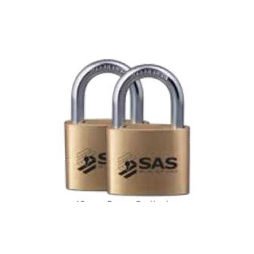 SAS UB40 Padlock, 40mm Brass Body Pack Of 2
