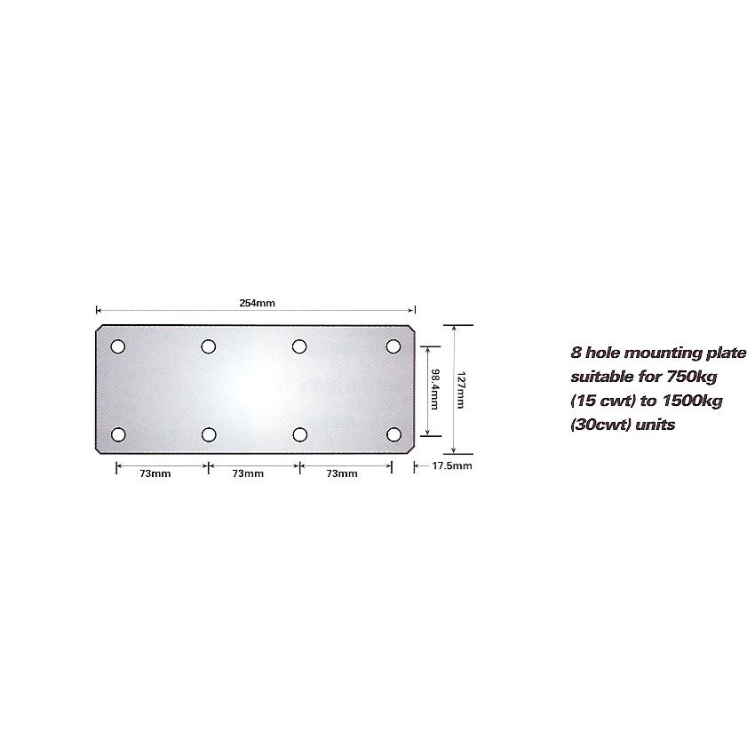 Peak Heavy Duty Suspension Mounting Plate - 8 Hole