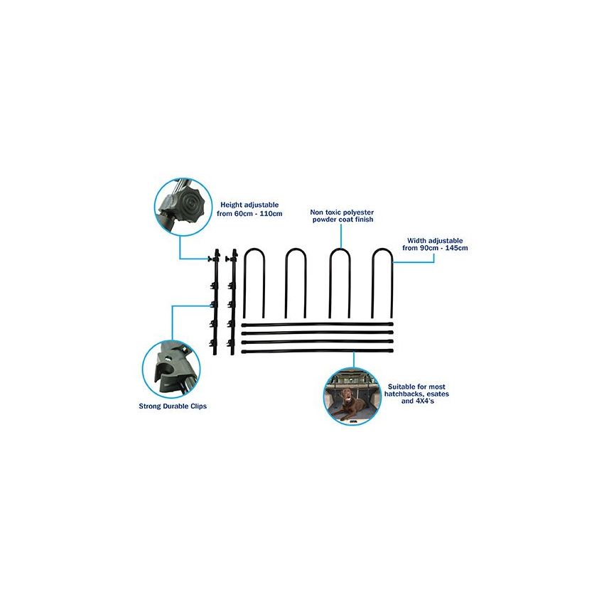 Universal Heavy Duty Fully Adjustable Dog Guard