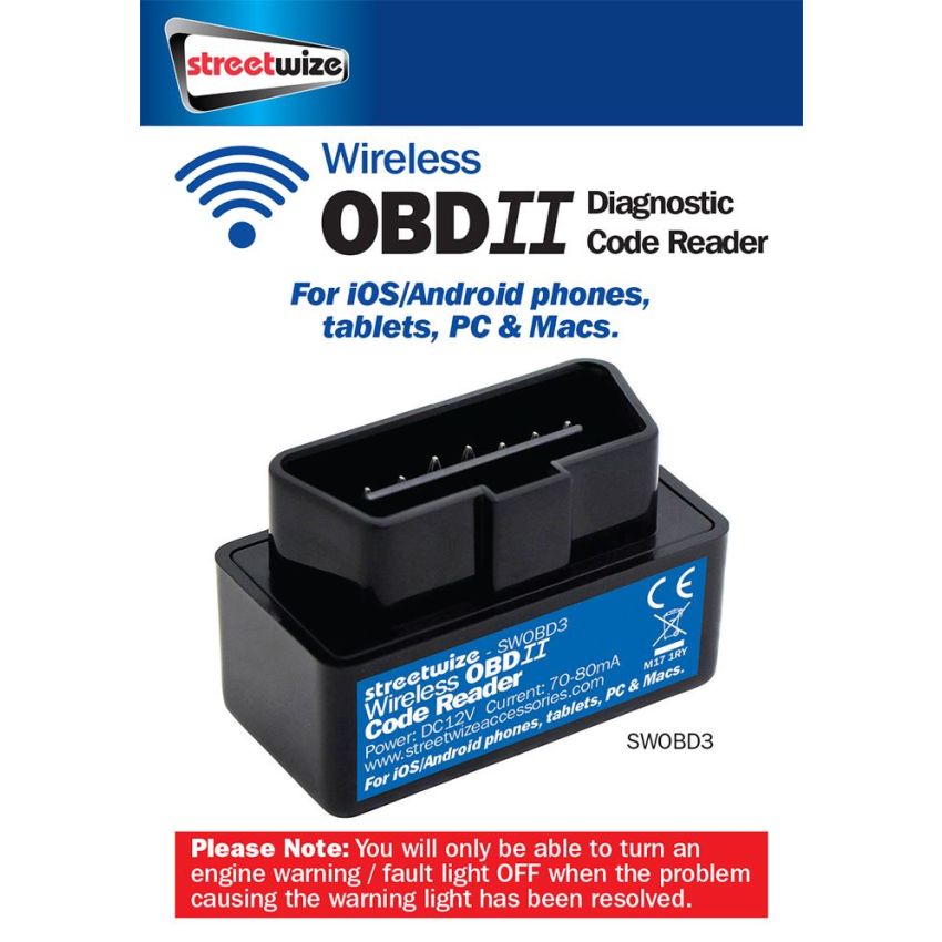 Wireless WIFI OBD II Code Reader for Android & IOS