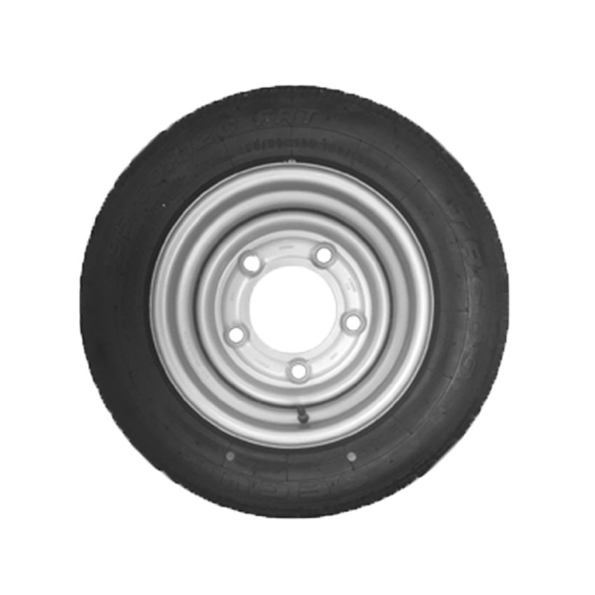 195/60 R12, 5 on 6.5 PCD security wheel & tyre assembly