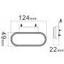 10-30V LED glo clear front marker/reflector