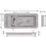 Recessed Door Lock - 25mm 