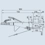 AL-KO 251S Pole Coupling 2500Kg, 100mm box