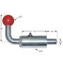 Weld On Spring Loaded Bolt - 74mm x 38mm 