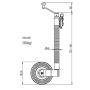 Knott 48mm. serrated jockey wheel