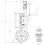 Pivoting jockey wheel