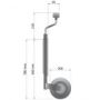 TT 42mm long handle jockey wheel