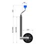 TT Caravan Jockey Wheel - 48mm Diameter