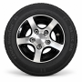 Brian James Alloy Wheel Assembly To Fit 195/55 R10 C 5 on 112mm (Kenda Tyre, Black Finish)