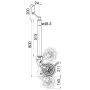 Premium 48mm smooth, auto lift jockey wheel