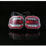LED Trailer Light Kit, DC12-24V, Magnetic Base with 2.5+7.5 Meters Cable, 7-Pin EU Plug, LED Light Source, ABS+PC Housing, IP65