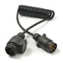 2.5m Coiled Connection Cable 7-Pin Plug To 8-Pin (13-Pin Type) Plug