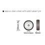 Spare 160mm Diameter Wheel For Jockey Wheels