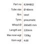 Premium 48mm Kartt Pneumatic Jockey Wheel