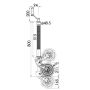 Kartt Heavy duty Ribbed Auto lift Jockey Wheel