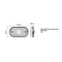 LED Clear Front Marker Light 12/24v