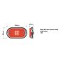 LED Red Rear Marker Lamp 12/24v