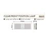 Radex 903 Clear Front Marker Lamp