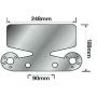 Bumper Protector, Stainless With Double Socket Holders