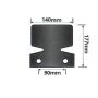 Bumper protector black, plain