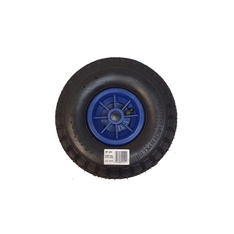 Pneumatic wheel with PVC rim