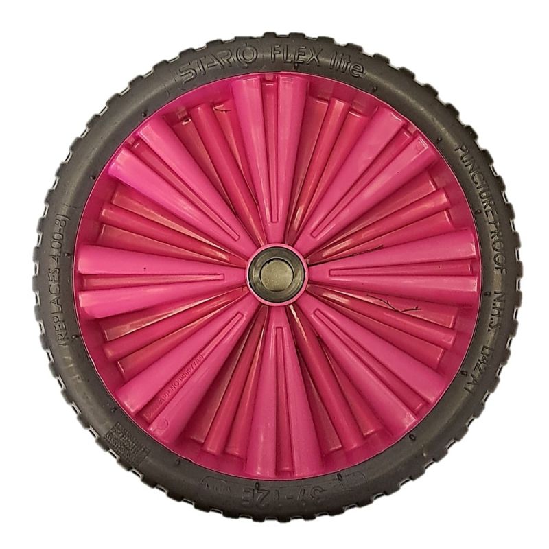 39-12E Wheel Barrow Spare Wheel 26mm Bore - Pink