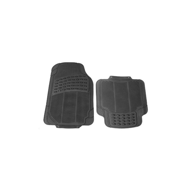 UNIVERSAL CAR MAT SET (4) BLACK PVC