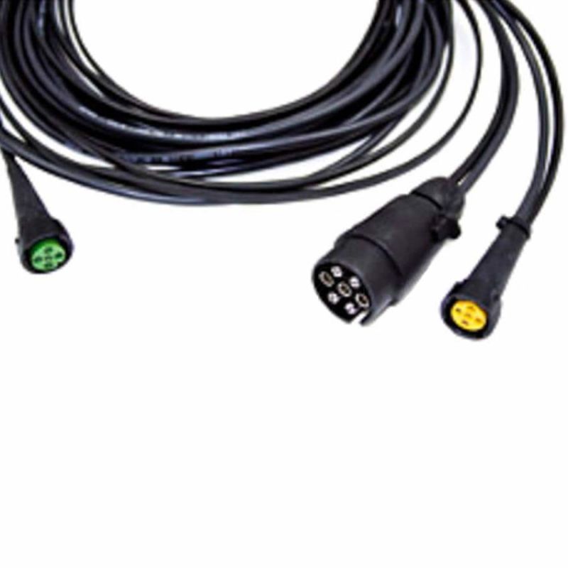 ASPOCK 7PIN - 2x 5 PIN QUICK FIT PLUG IN 5M WIRING HARNESS IVOR WILLIAMS TRAILER