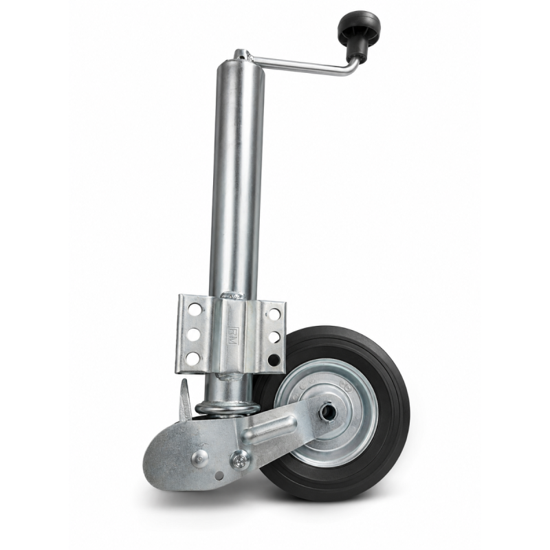 Auto Fold jockey wheel 60mm. dia. 250kg. capacity-single wheel