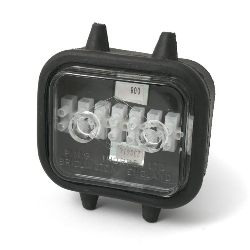 Junction box with rubber base