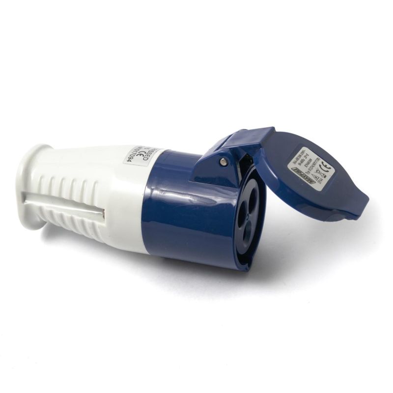 Blue 3-Pin Socket Site Connector, 230V 