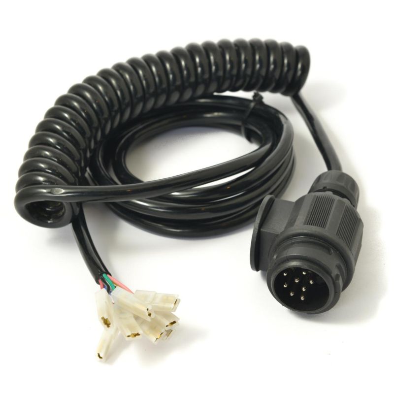 Horse trailer coil connection lead, 8 pin Euro plug