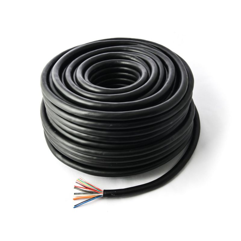 12-Core Black Cable, 50m Roll
