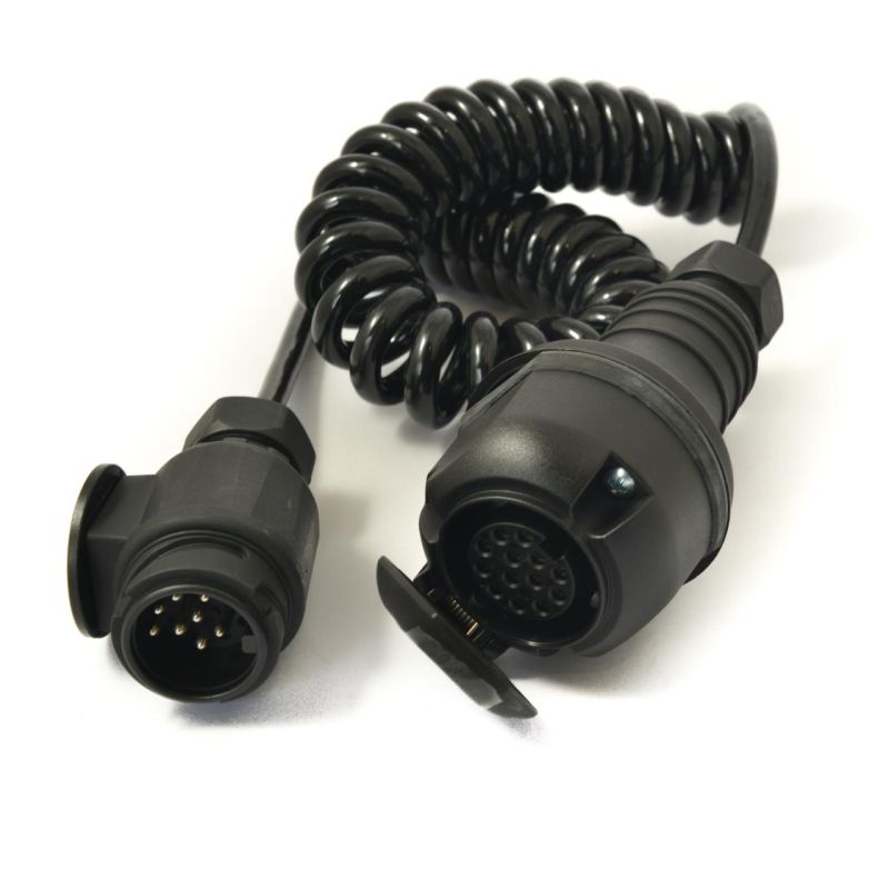 2.5m Coil Extension Lead With 8-Pin Plug And 13-Pin Socket