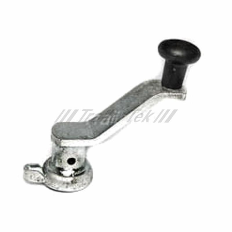 Knott jockey wheel handle and knob, serrated