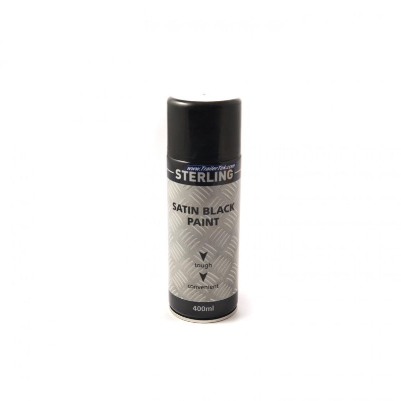 Satin black spray paint 400ml.