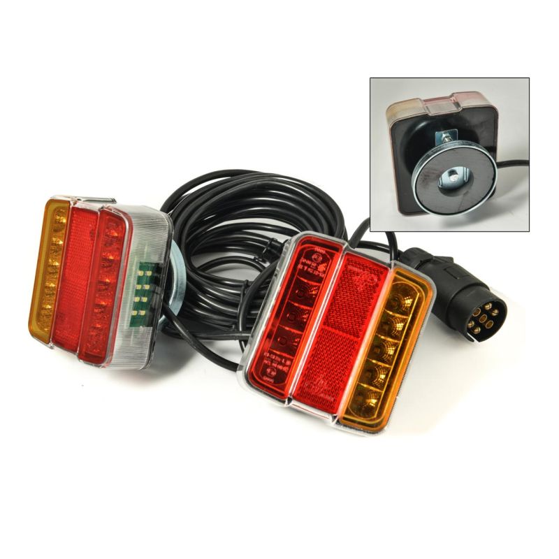 LED Magnetic pods 12v., 2.5m between, 7.5m cable