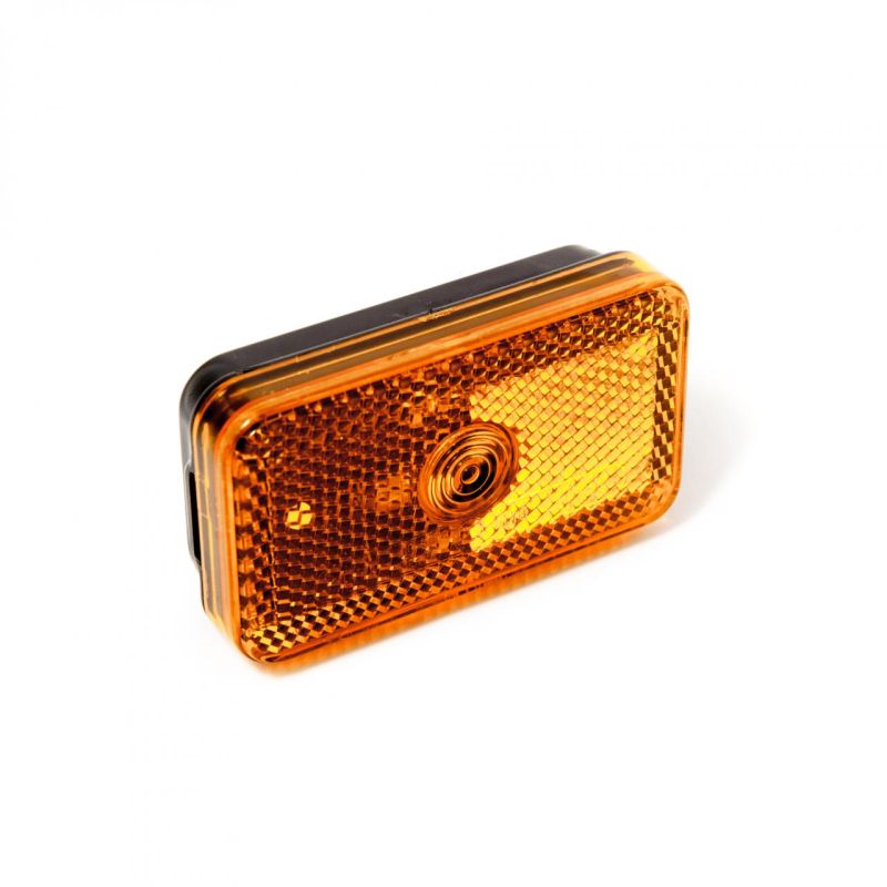 Amber side marker light with reflector