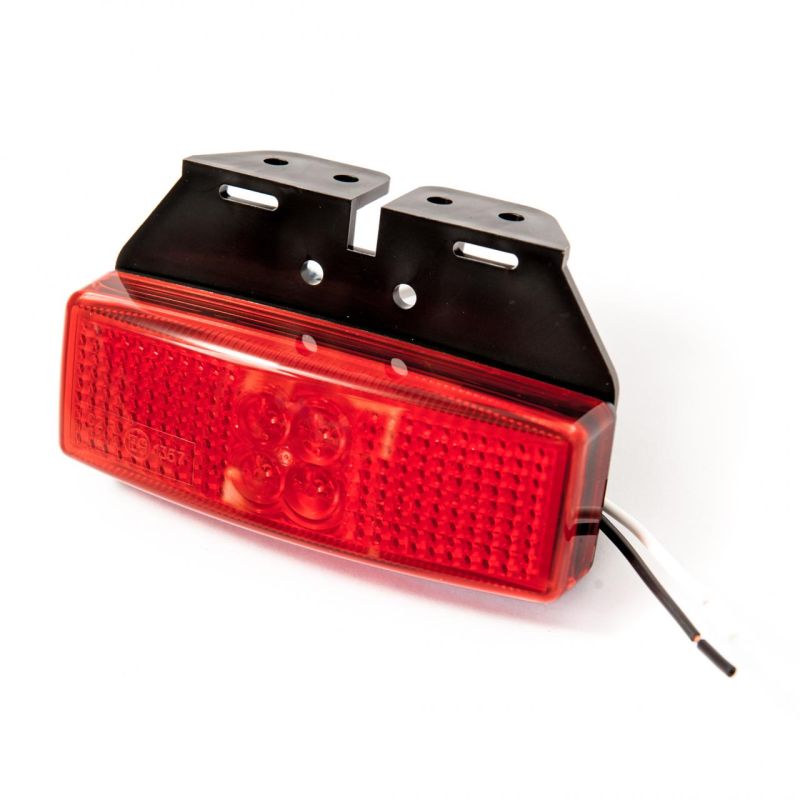 LED Autolamps 1491RM red rear marker lamp & bracket, 12v-24v
