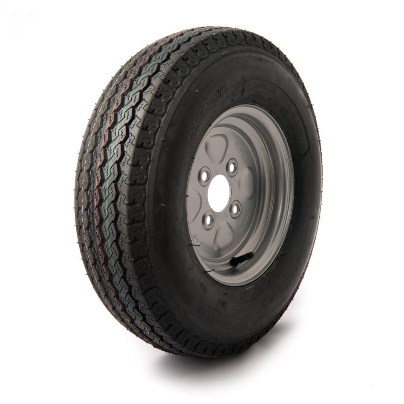 5.00-10, 8 ply, 100mm. PCD wheel assembly