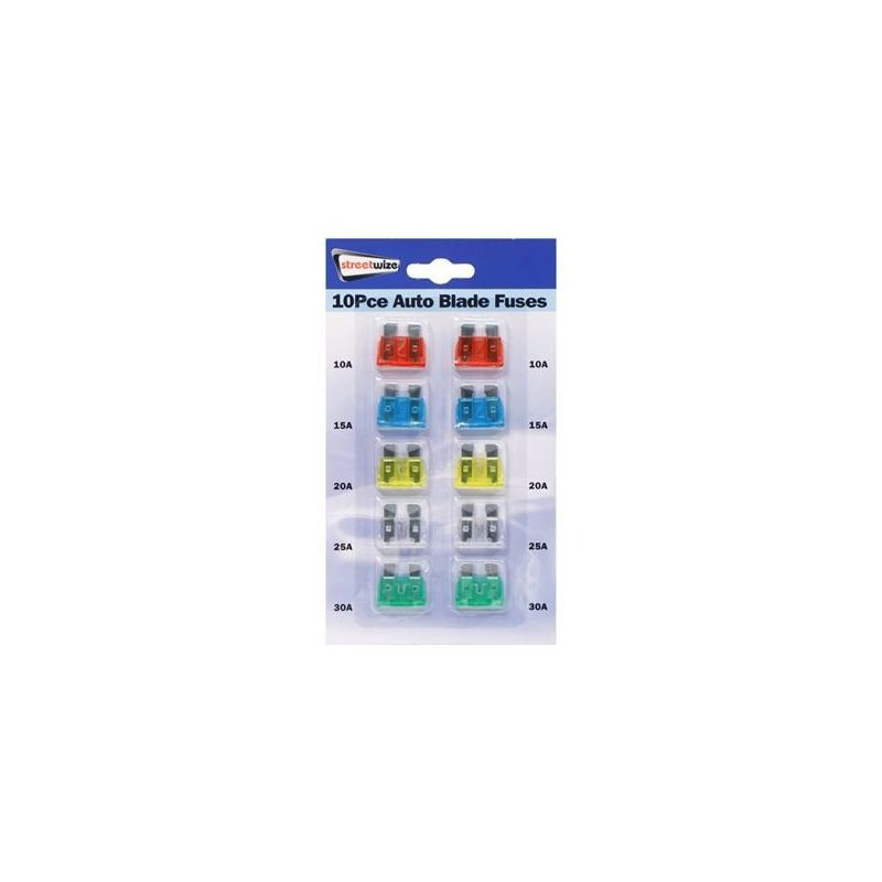 10 Piece Fuse Set (Blade Fuses) 